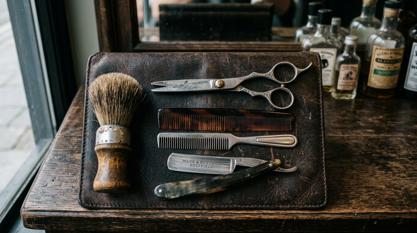Strumenti vintage da barbiere